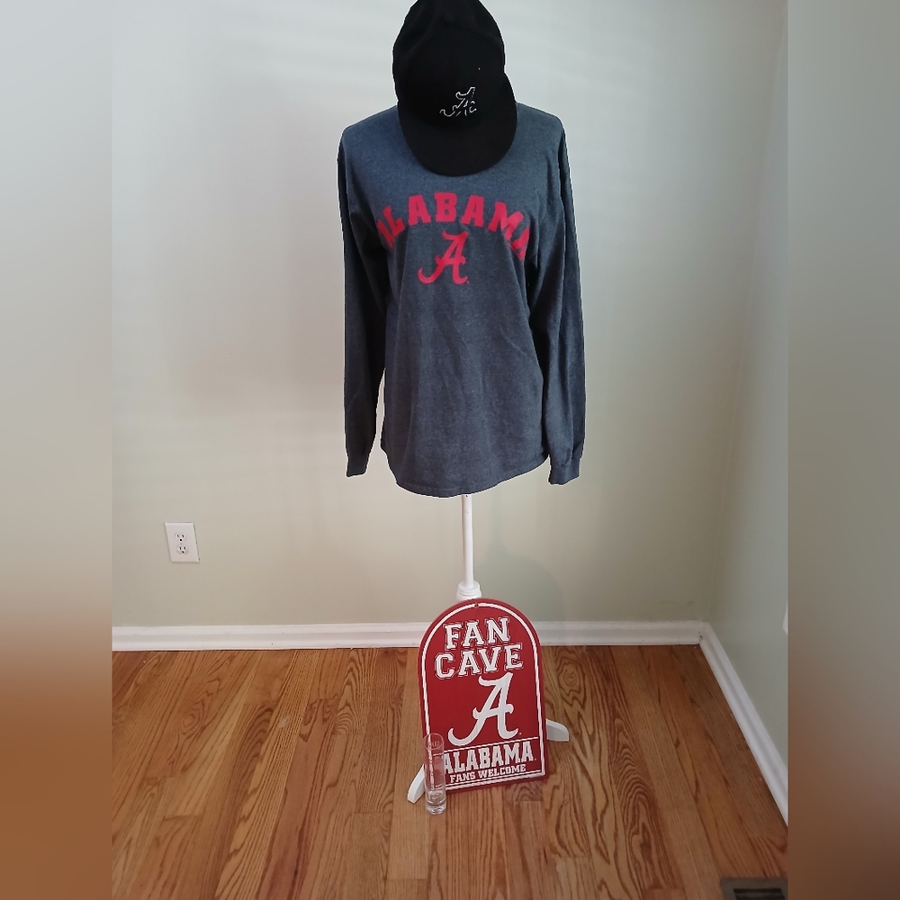 Gildan Alabama Roll Tide Shirt and Fan Gear Bundle